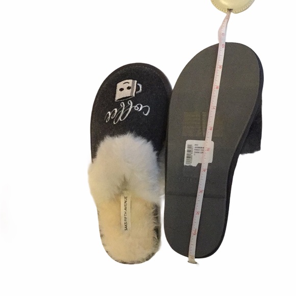 Saks Fifth Avenue Faux Fur Slippers - Picture 2 of 10